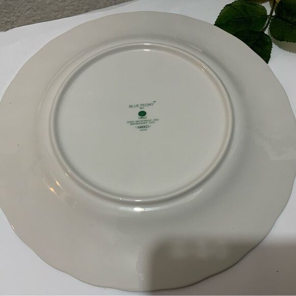 New Nikko tableware blue peony dot ceramic dinner plate 10 1/2” G10 - Picture 4 of 6